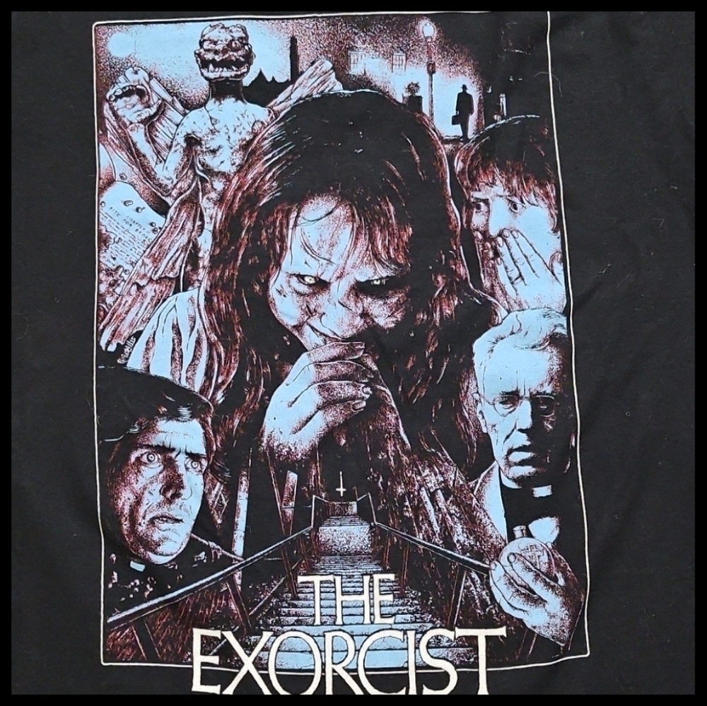 The Exorcist Movie Collage Graphic Black Short-sleeved Tee - Picture 3 of 8